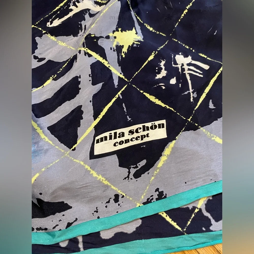 Mila Schon Concepts Large Silk Scarf - Picture 3 of 6